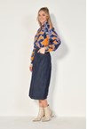 STEVIE SKIRT - dark denim